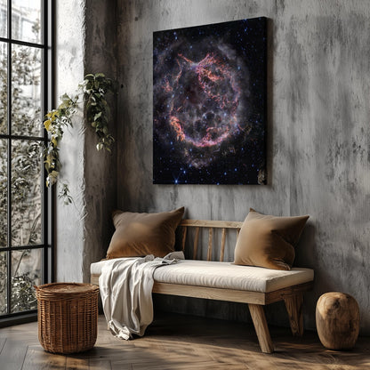 Supernova Cassiopeia A Space Hubble Telescope - Framed Canvas Wall Art Print - House Prints