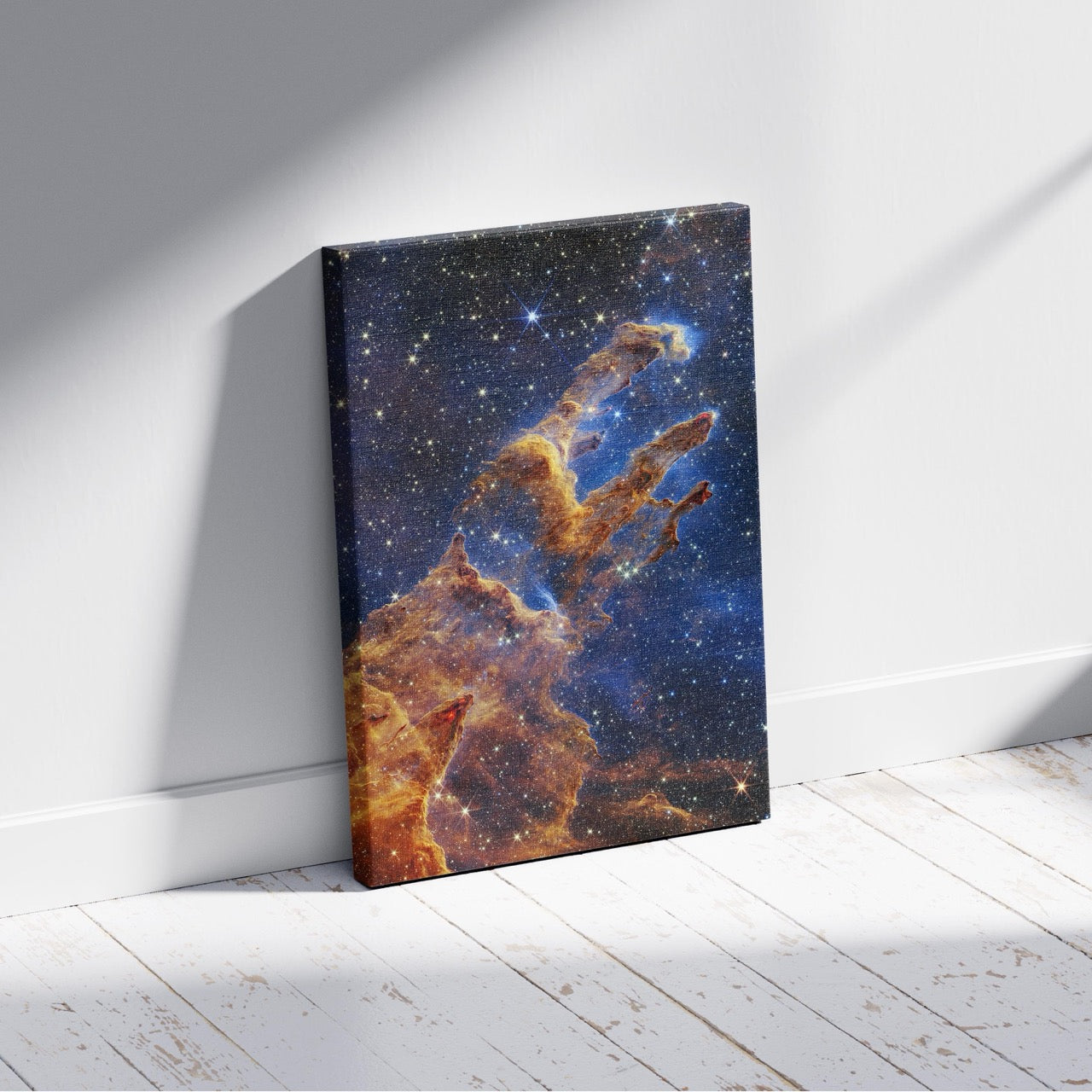 Pillars of Creation James Webb Space Telescope - Framed Canvas Wall Art Print - House Prints