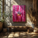 Pink Sparkle Disco Ball Party - Framed Canvas Wall Art Print | House Prints