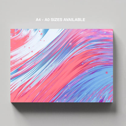 Whirlwind of Pastel Dreams - Framed Canvas Wall Art Print - House Prints