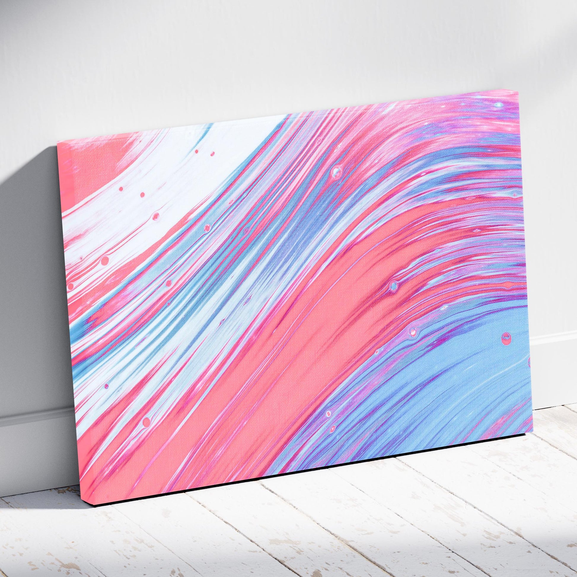 Whirlwind of Pastel Dreams - Framed Canvas Wall Art Print - House Prints