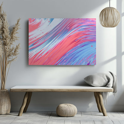 Whirlwind of Pastel Dreams - Framed Canvas Wall Art Print - House Prints