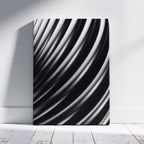 Monochrome Flow in Motion - Framed Canvas Wall Art Print | House Prints