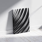 Monochrome Flow in Motion - Framed Canvas Wall Art Print | House Prints