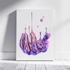 Vibrant Liquid Melting Hand - Framed Canvas Wall Art Print | House Prints