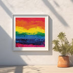 Radiant Rainbow Abstract Art - Rolled Poster Wall Art Print | House Prints