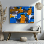 Bold Blocks of Energy - Framed Canvas Wall Art Print | House Prints
