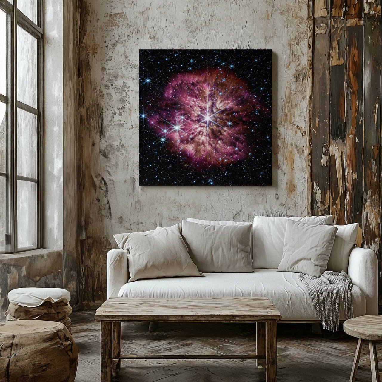 Wolf-Rayet Star - NASA James Webb Telescope - Framed Canvas Wall Art Print - House Prints