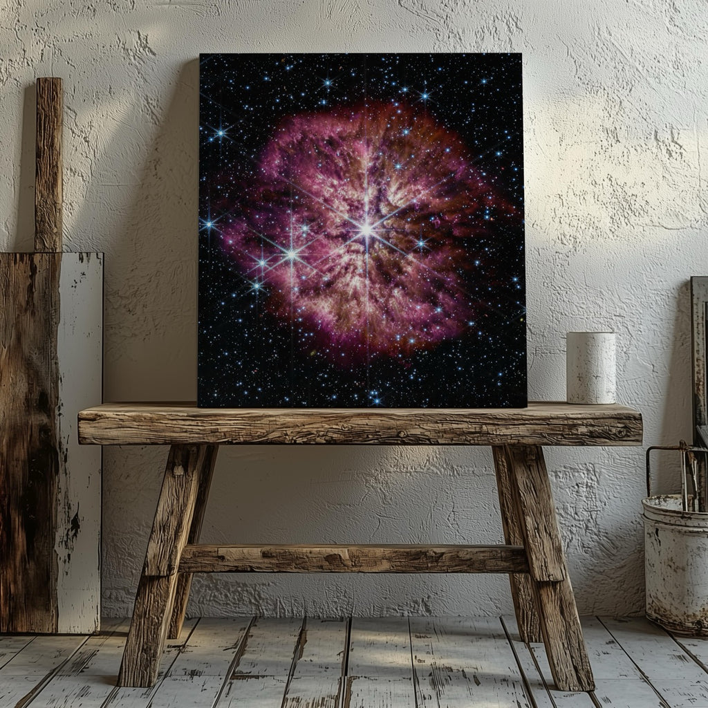 Wolf-Rayet Star - NASA James Webb Telescope - Framed Canvas Wall Art Print | House Prints